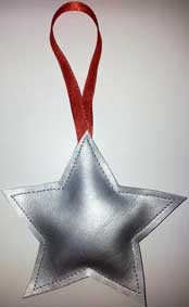 Kerstboomversiering hanger-zilver2