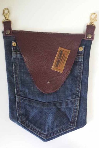 Beltbag Jeans Leer 2 - Afbeelding 2