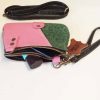 Tas Leer Double - Pink/Green - Afbeelding 5