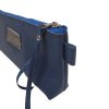 Brillenkoker Leer Blauw maat L - Afbeelding 3
