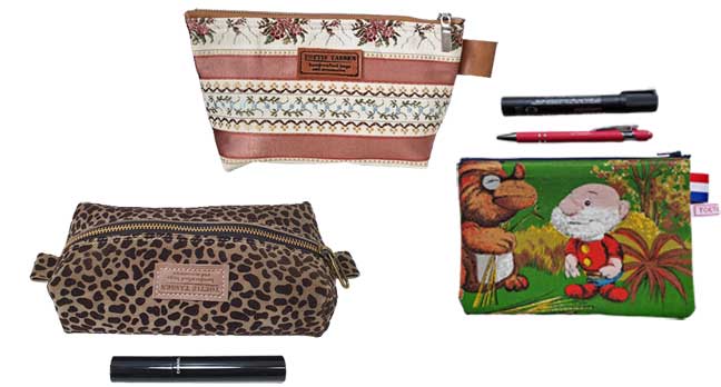 Originele etuis en (makeup)tasjes