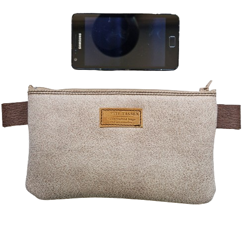 Etui Microvezeldoek Beige - 20x12 cm